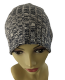 Energy Beanies - Denim Navy Blue and Gray Super Soft - Small / Medium and Large