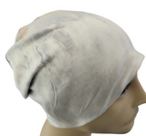 Spring Energy Beanies Collection - Gray Tan Tie Dye  - Size Medium/Large