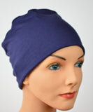 Cozy Collection - 3 hats - Luxury Organic Bamboo - Black, Navy,  Purple Large - Hello Courage | Chemo Hats - Cancer Caps - Cancer Scarves - Headcovers - Cancer Beanies - Headwear for Hair Loss - Gifts for  Cancer Patients with Hair Loss - Alopecia