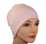 Cozy Collection - 3 Hats, Light Pink, Navy Blue, Gray - Small / Medium and Large