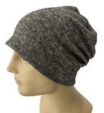Men's Fall / Winter - Lightweight Fleece feel knit,  Black, Gray - Super Soft Fabric Small / Medium Large