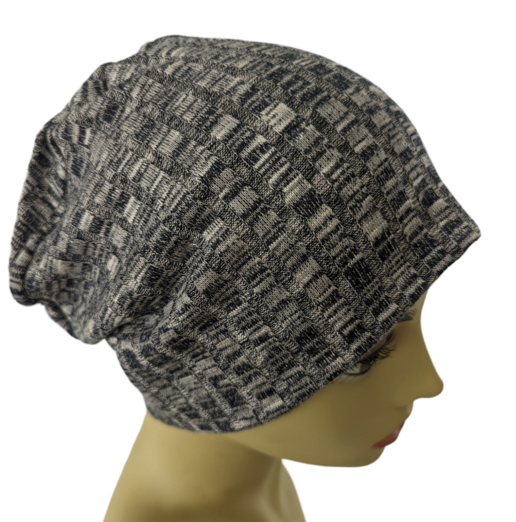 Energy Beanies - Fall/Winter Navy Blue and Gray Super Soft - Small / Medium and Large