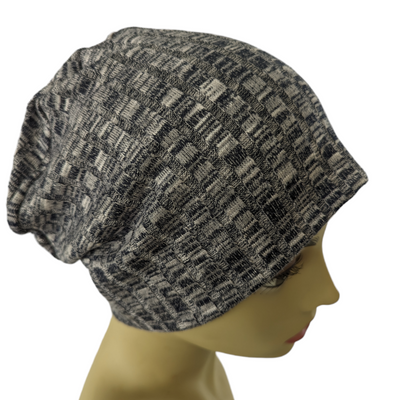 Energy Beanies - Denim Navy Blue and Gray Super Soft - Small / Medium and Large