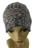 Energy Beanies - Fall/Winter Navy Blue and Gray Super Soft - Small / Medium and Large