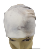 Spring Energy Beanies Collection - Gray Tan Tie Dye  - Size Medium/Large