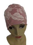 Spring Summer Energy Beanies - Rose and Light Pink Floral - Small / Medium and Large