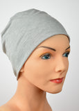 Cozy Collection - Light Gray  - Organic Bamboo -  FAVORITE! Small / Medium, Large - Hello Courage | Chemo Hats - Cancer Caps - Cancer Scarves - Headcovers - Cancer Beanies - Headwear for Hair Loss - Gifts for  Cancer Patients with Hair Loss - Alopecia