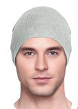 Men's Collection - 3 hats - Organic Bamboo - Black, Navy Blue, Heather Gray - Small/Medium & Large - Hello Courage | Chemo Hats - Cancer Caps - Cancer Scarves - Headcovers - Cancer Beanies - Headwear for Hair Loss - Gifts for  Cancer Patients with Hair Loss - Alopecia