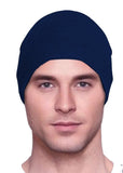 Men's Collection - 4 hats - Organic Bamboo - Black, Navy Blue, Dark Gray, Heather Gray - Small/Medium & Large - Hello Courage | Chemo Hats - Cancer Caps - Cancer Scarves - Headcovers - Cancer Beanies - Headwear for Hair Loss - Gifts for  Cancer Patients with Hair Loss - Alopecia