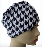 Energy Beanie - Black White Houndstooth - Small / Medium and Large