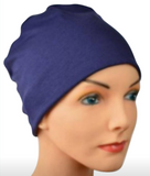 Cozy Collection - 3 Hats, Light Pink, Navy Blue, Gray - Small / Medium and Large