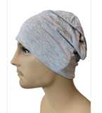 Men's Collection Lightweight Bamboo, Medium Gray & Lounge Cap - Small/Medium & Large