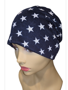 Energy Beanies Collection - Navy & Stars - Size Medium/Large