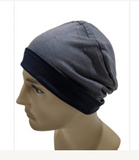 Reversible Men's Collection - Navy Blue and Gray Size Large, Super Soft