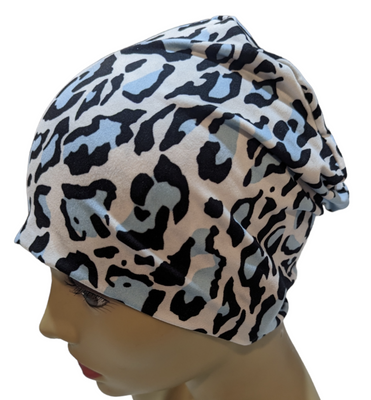 Energy Beanies - Small / Medium and Large Animal Print Blue Black