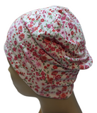Energy Beanies - Small / Medium and Large Pink Flower Small Print St. Lucia